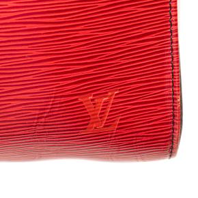 Louis Vuitton Red Leather Epi Keepall 45 9