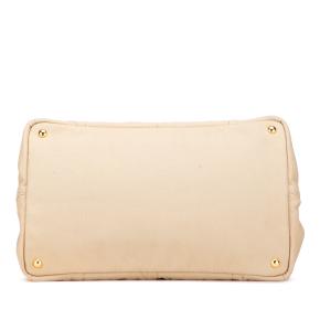 Prada Beige Large Canvas Canapa Logo Satchel 3