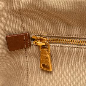 Prada Beige Large Canvas Canapa Logo Satchel 5