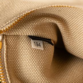 Prada Beige Large Canvas Canapa Logo Satchel 8
