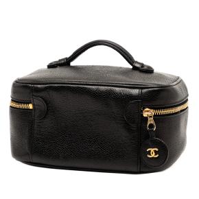 Chanel Black CC Caviar Vanity Bag 3
