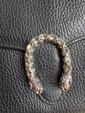 Gucci Black Leather Dionysus Crossbody Bag 19