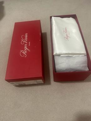 Roger Vivier Navy Suede Flats 8