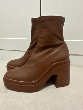 Robert Clergerie Tan Nina Boots 8
