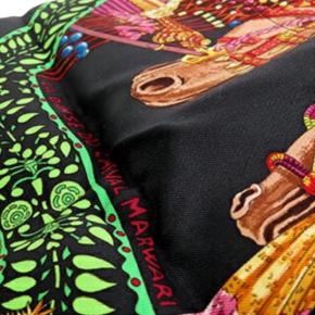 Hermes printed Silk La Danse Du Cheval Marwari Silky Pop Tote 8