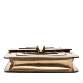Bvlgari Gold Small Patent Serpenti Forever Crossbody 4