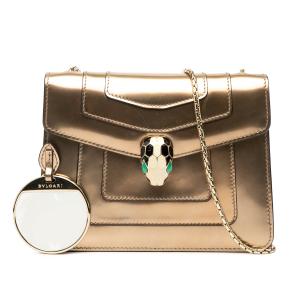 Bvlgari Gold Small Patent Serpenti Forever Crossbody 8
