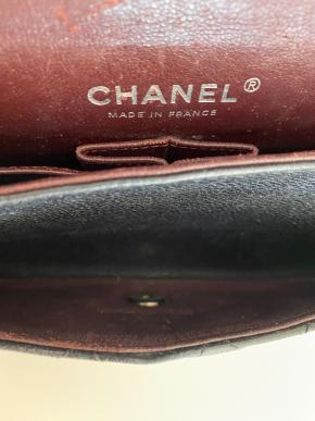 Chanel Medium Black Classic Caviar Double Flap Bag 6