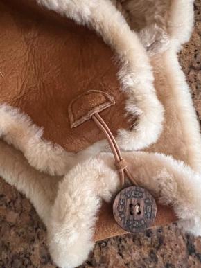 Ugg Chestnut Suede Bailey Aviator/Trapper Hat. 3
