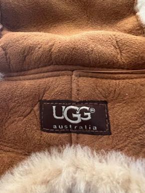 Ugg Chestnut Suede Bailey Aviator/Trapper Hat. 7