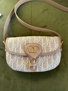 Dior Medium Beige Canvas Bobby Bag 2
