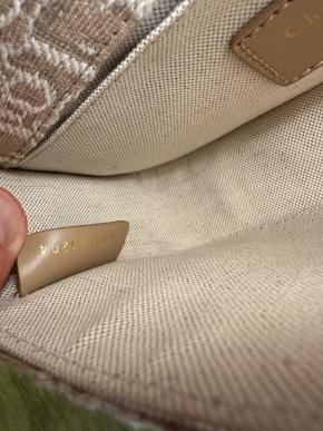 Dior Medium Beige Canvas Bobby Bag 7