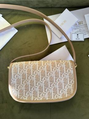 Dior Medium Beige Canvas Bobby Bag 3