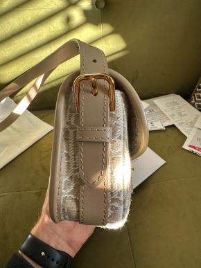 Dior Medium Beige Canvas Bobby Bag 8