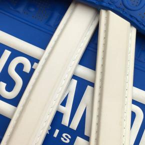 Dior Blue Perforated Oblique Embossed Calfskin Saddle Bag 7