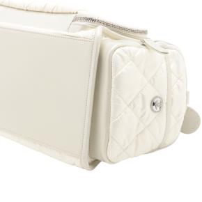 Chanel White Coco Neige Quilted Nylon Bowling Bag 6