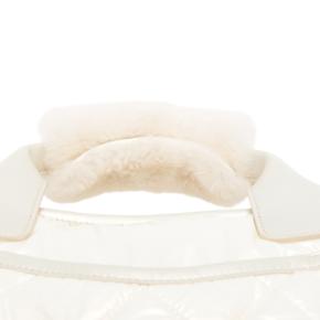 Chanel White Coco Neige Quilted Nylon Bowling Bag 9