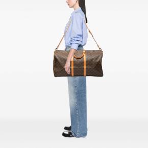 Louis Vuitton Coated Canvas Monogram Keepall Bandouliere 60 2