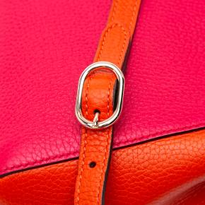 Gucci Red Small Bicolor Calfskin Bamboo Shopper Satchel 10