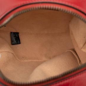 Gucci Red Mini GG Marmont Matelasse Leather Round Crossbody 4