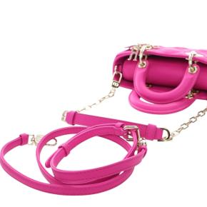 Dior Pink Micro Lambskin Cannage Lady D Joy 12