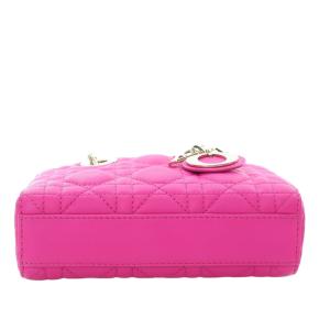 Dior Pink Micro Lambskin Cannage Lady D Joy 5