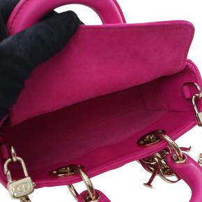 Dior Pink Micro Lambskin Cannage Lady D Joy 6