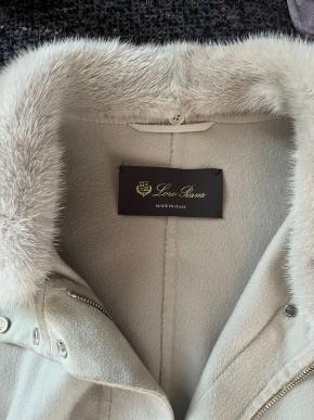 Loro Piana Cashmere 3/4 Length Coat With Detachable Mink Collar 5
