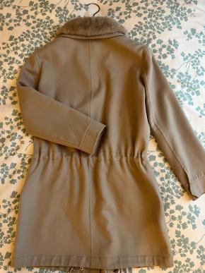 Loro Piana Cashmere 3/4 Length Coat With Detachable Mink Collar 11