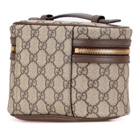 Gucci Coated Canvas GG Supreme Web Ophidia Vanity Bag 3