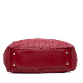 Dior Red Lambskin Gaufre Cannage Delices Tote 3