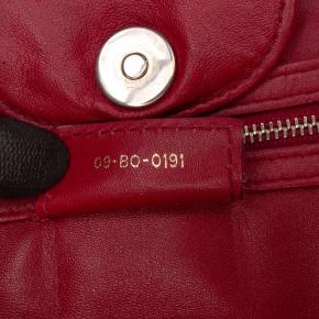 Dior Red Lambskin Gaufre Cannage Delices Tote 7