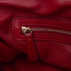 Dior Red Lambskin Gaufre Cannage Delices Tote 9