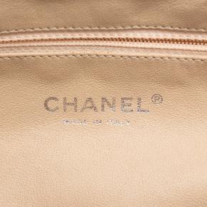 Chanel Cream Quilted Lambskin Timeless Kisslock Clutch 6