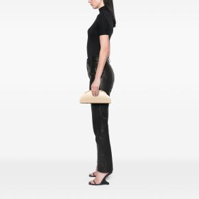 Chanel Cream Quilted Lambskin Timeless Kisslock Clutch 2