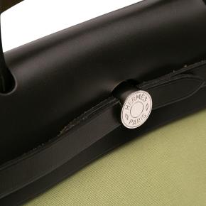 Hermes Pea Green Toile Herbag Zip 31 10