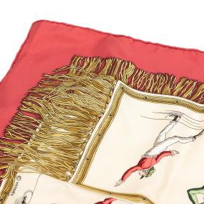 Hermes Printed Les Plaisirs du Froid Silk Scarf 90 6