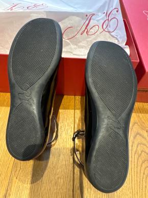 Roger Vivier BlackPatent Buckle Detail Shoes - Girl's 5