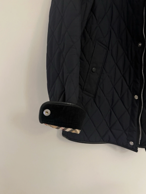 Burberry Navy Blue Quilted Jacket 8