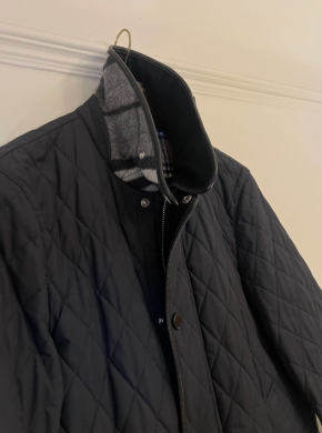 Burberry Navy Blue Quilted Jacket 9