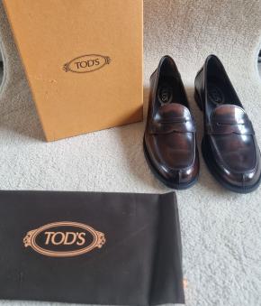 Tod's Brown Mocassino Penny Loafers 9