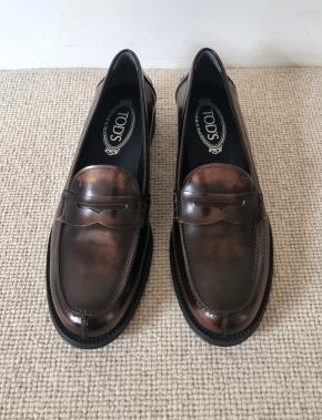 Tod's Brown Mocassino Penny Loafers 2