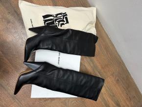 Isabel Marant Black Leather Lybill Leather Boots 6