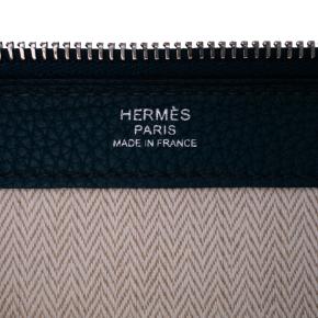 Hermes Blue Togo Swift Endless Road Clutch With Box 6