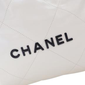 Chanel White Small Goatskin 22 6