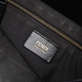 Fendi Black Leather Baguette Chain Flap Crossbody 6