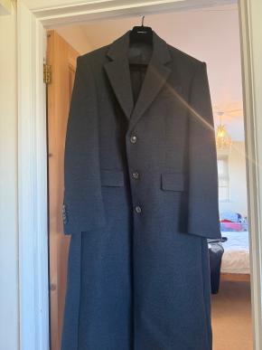 Wardrobe NYC Single Breasted Charcola Grey Coat 2