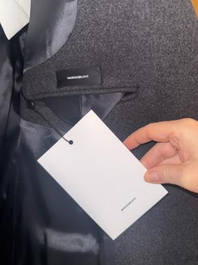 Wardrobe NYC Single Breasted Charcola Grey Coat 5