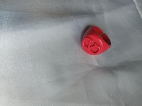 Valentino  Red Signet Ring Size R 2