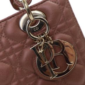 Dior tan Medium Lambskin Cannage Lady Dior 6